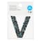 12 Pack: Black AB Letter Bling Sticker by Recollections®
